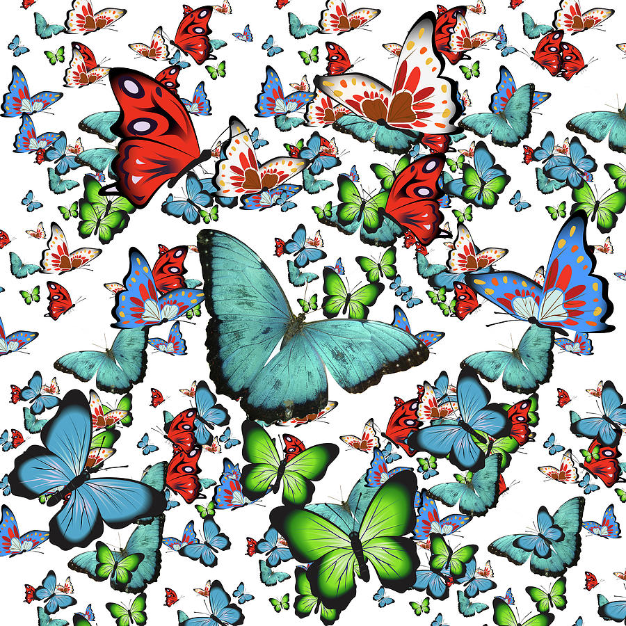 Nature Mixed Media - Butterfly Art A9 by Ata Alishahi