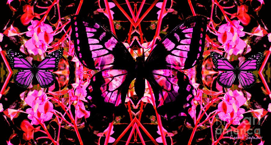 Butterfly Bliss Mixed Media by Leanne Seymour