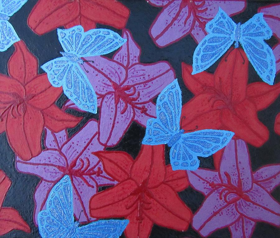 Butterfly Blue Painting