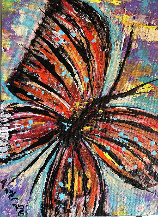 Butterfly flight Painting by Annette Cirillo - Fine Art America