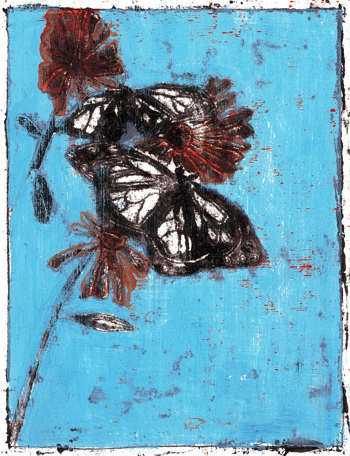 Butterfly Garden Summer 12 Painting by Edgeworth Johnstone