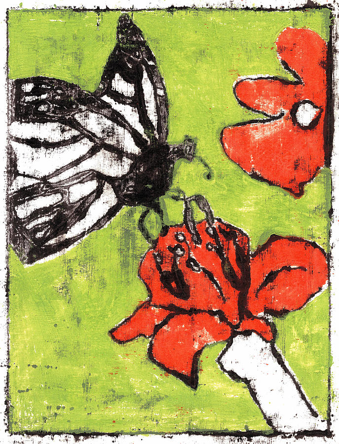 Butterfly Garden Summer 13 Painting by Edgeworth Johnstone