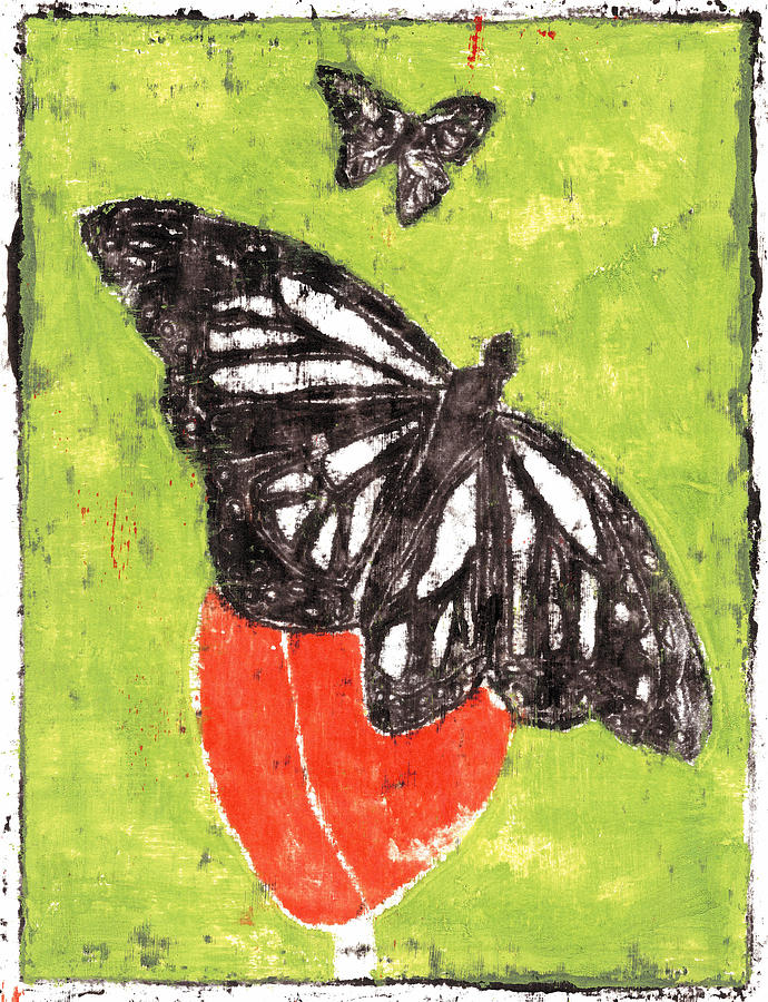 Butterfly Garden Summer 14 Painting by Edgeworth Johnstone