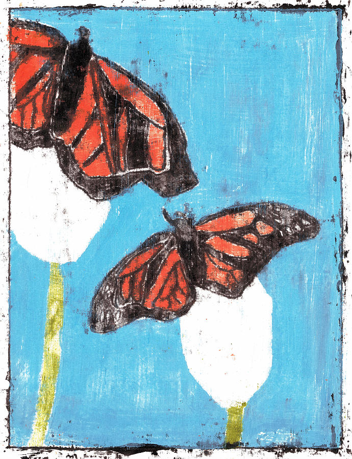 Butterfly Garden Summer 21 Painting by Edgeworth Johnstone