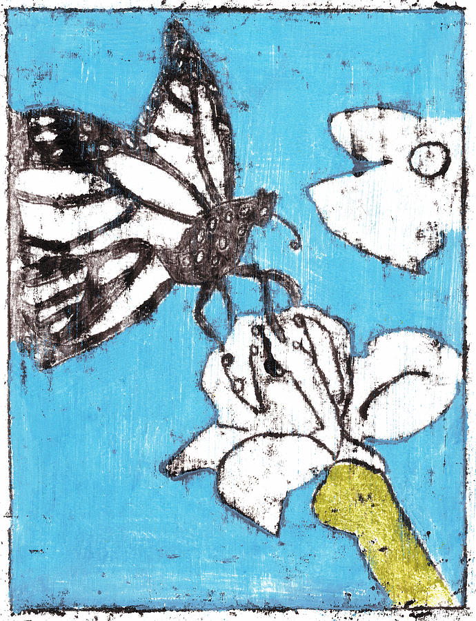 Butterfly Garden Summer 6 Painting by Edgeworth Johnstone
