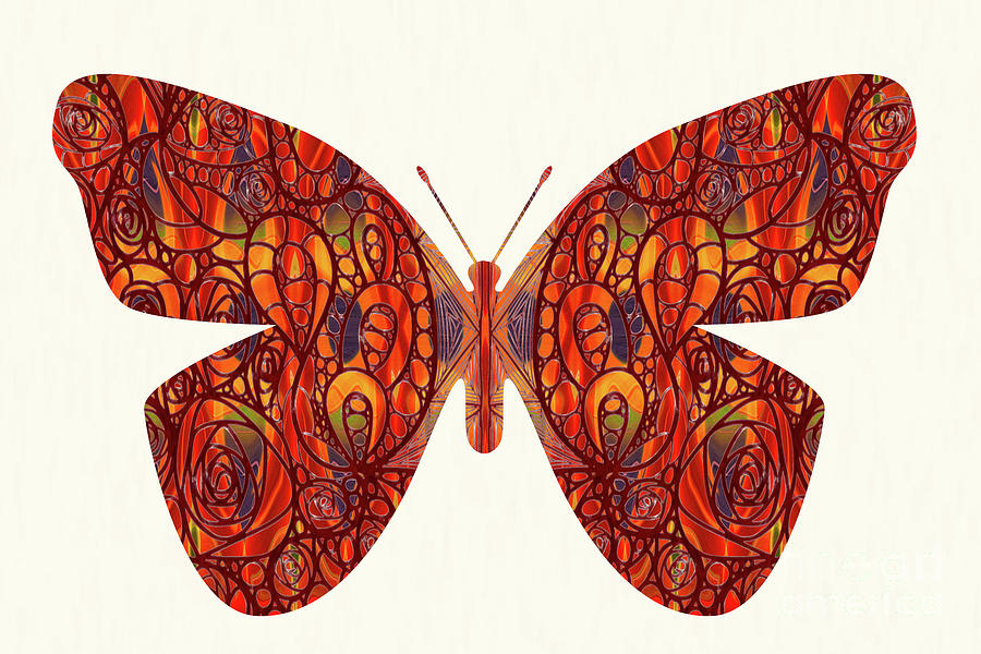 Butterfly Illustration Art - Complex Realities - Omaste Witkowski Digital Art by Omaste Witkowski