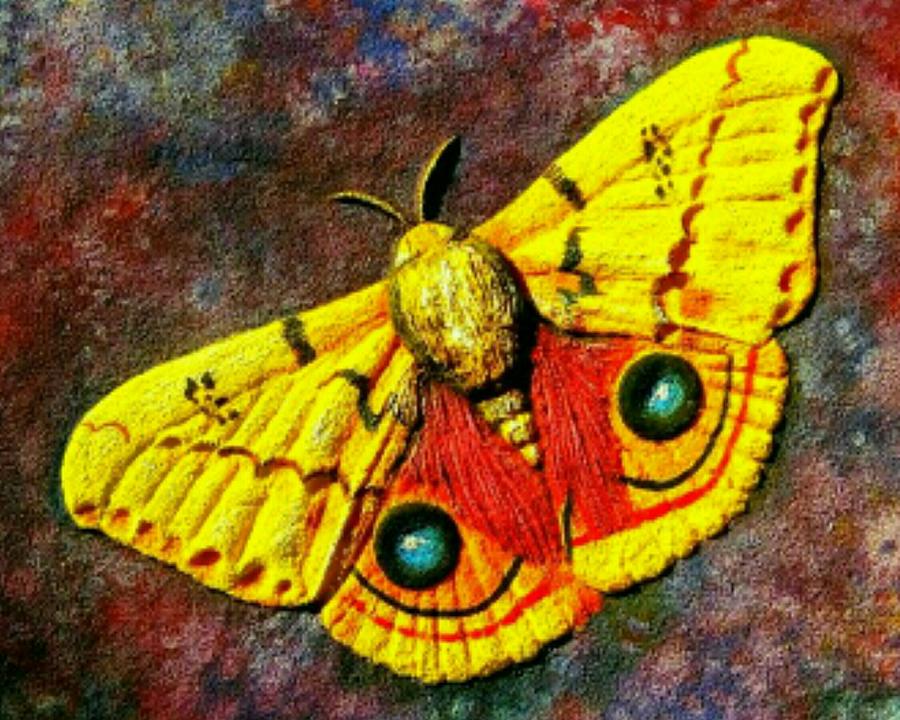 butterfly in December Painting by Samra Art - Fine Art America