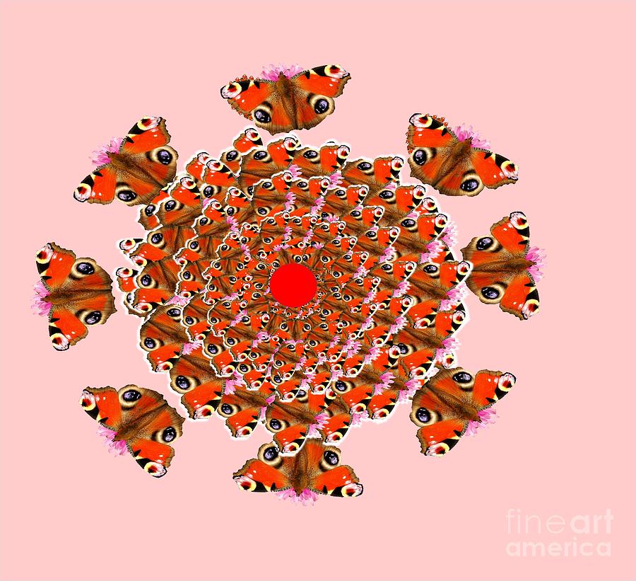 Butterfly Kaleidoscope Butterfly Mixed Media by Belinda Threeths - Fine ...