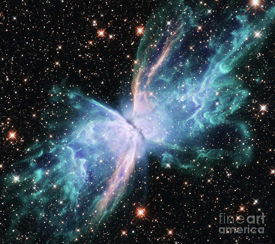 Butterfly Nebula Photograph by Nasa, Esa, And J. Kastner (rit)/science Photo Library