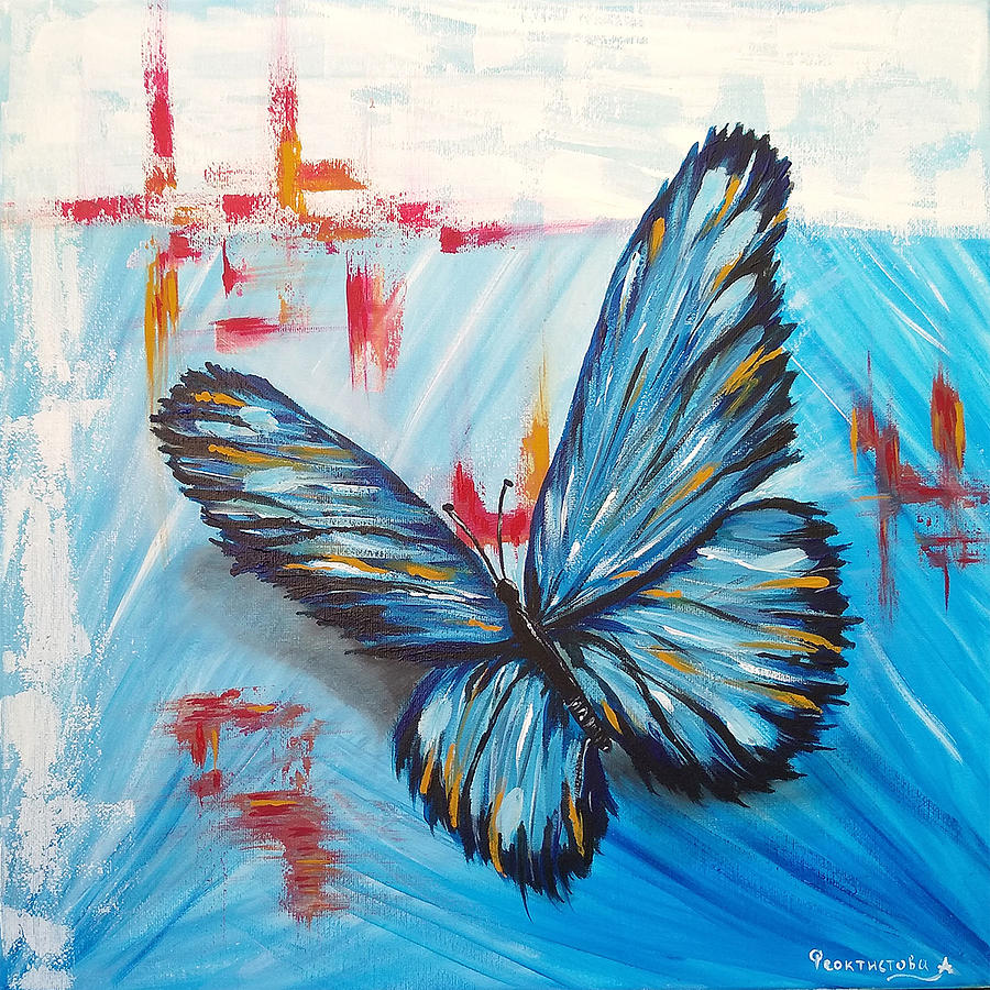 Butterfly Of Happiness Painting By Tatiana Feoktistova - Fine Art America