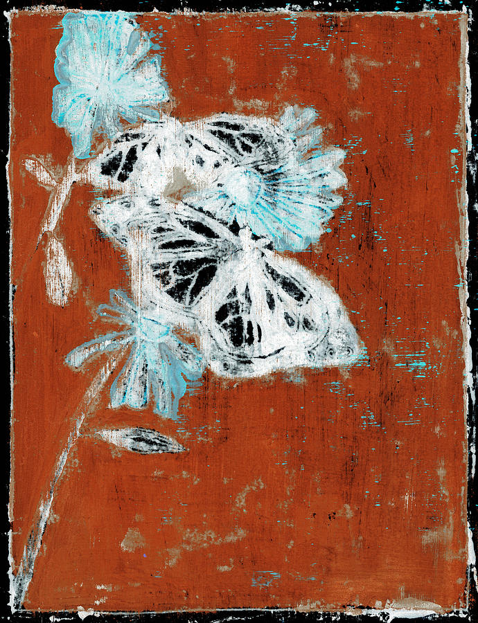 Butterfly Red and Black 11 Painting by Edgeworth Johnstone