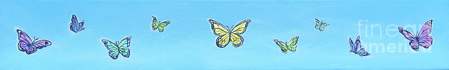 Butterfly Sky Painting by Elisabeth Sullivan