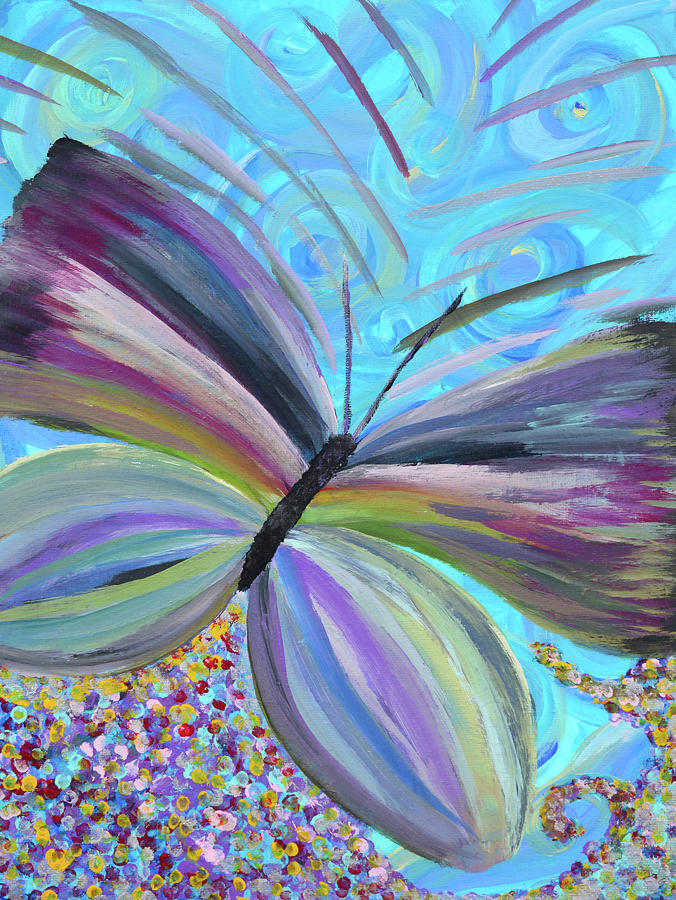 Butterfly Painting by Vanessa Van Rensburg