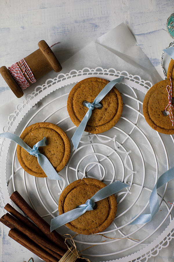 Button Shaped Ginger Bread Cookies Photograph by Lilia Jankowska