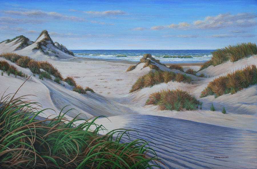 Buxton Sand Dunes Painting by Bruce Dumas