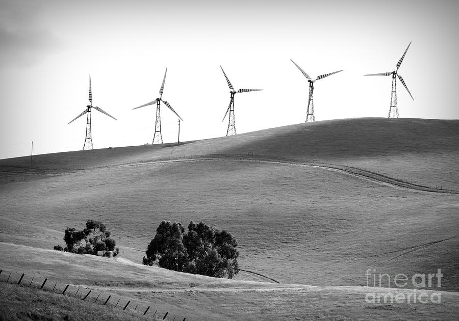 BW Wind Turbines Future is Now Energy  Photograph by Chuck Kuhn