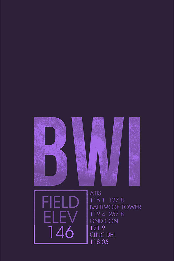 Typography Digital Art - Bwi Atc by O8 Left