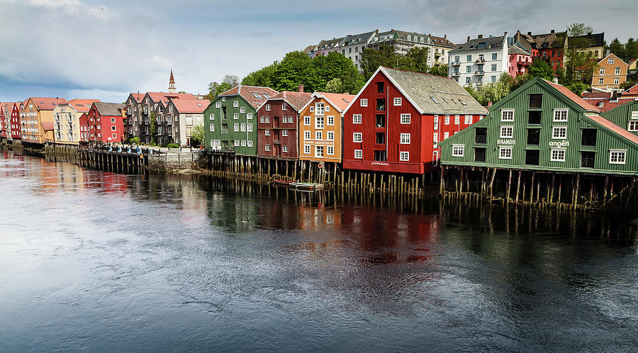 By The River In Trondheim Photograph by Rafax