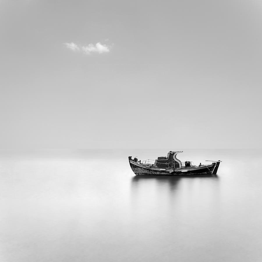 Black And White Photograph - By The Sea 019 by George Digalakis