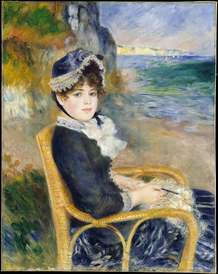 By the Seashore 1883 Painting by Auguste Renoir