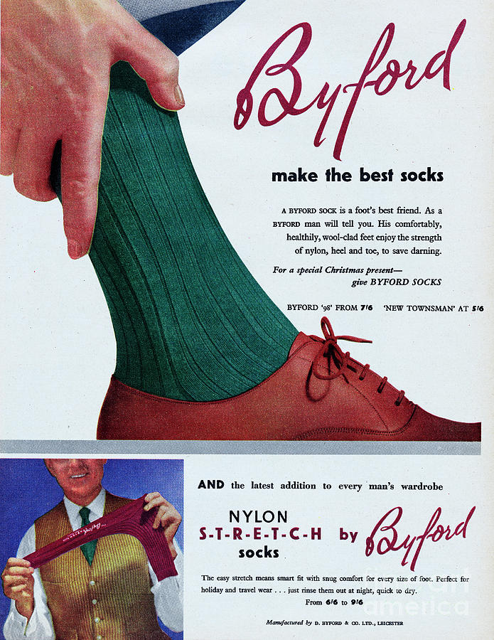 Byford Socks Photograph by Picture Post