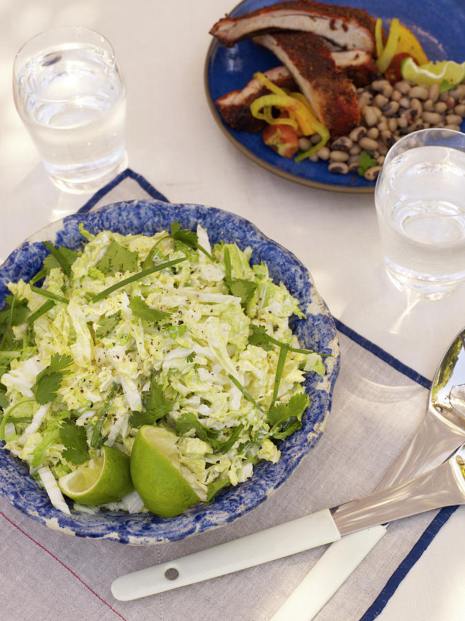 Cabbage Salad With Lime Photograph by James Baigrie