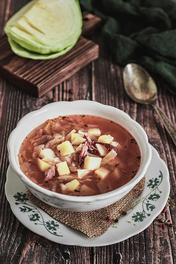 Cabbage Soup With Potatoes Photograph by Karolina Nicpon