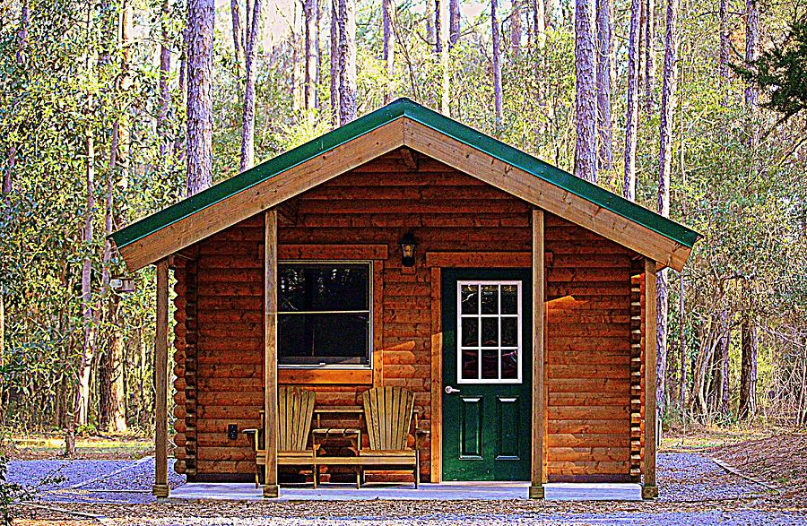 Cabin Camping Photograph by Cynthia Guinn