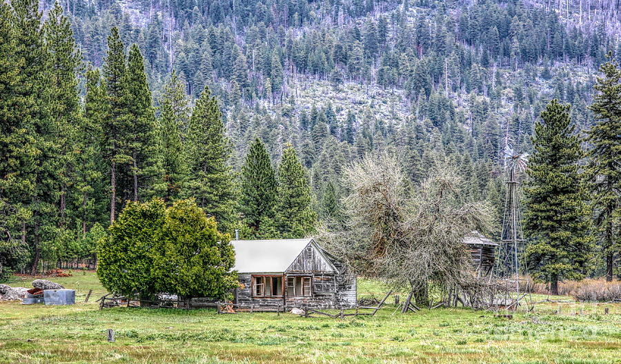 Cabin Hetch Hetchy Yosemite California  Photograph by Chuck Kuhn