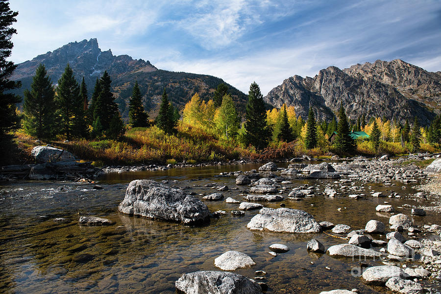 Cabin Hideaway Grand Tetons in Autumn Photograph by Jackie ...