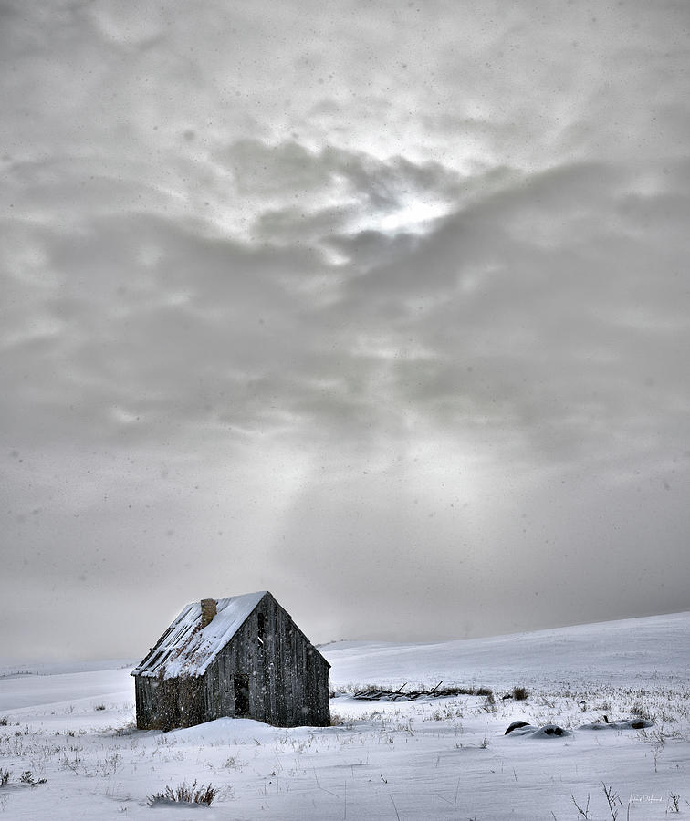 Cabin in Winter Photograph by Leland D Howard