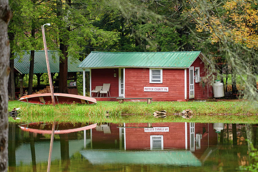 Cabin Reflections Photograph by Paul Freidlund