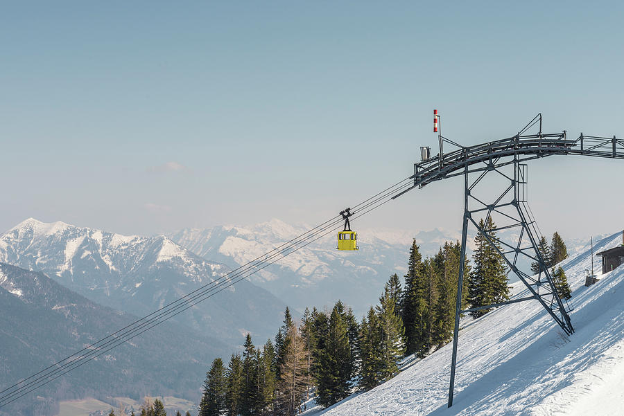 Cable Car On Zwolferhorn, St Gilgen, Austria Digital Art by Matt ...