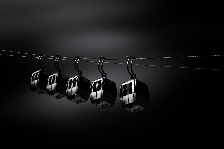 Abstract Photograph - Cable Car by Rolf Endermann