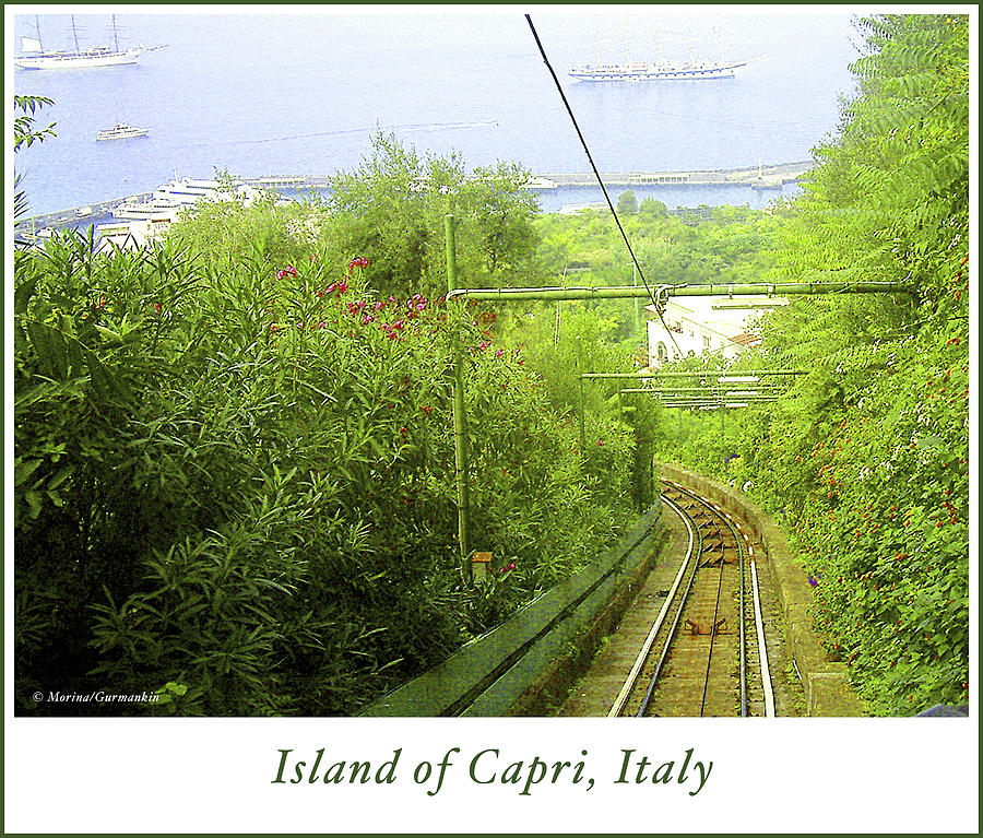 Cable Car Tracks, Isle of Capri Photograph by A Macarthur Gurmankin