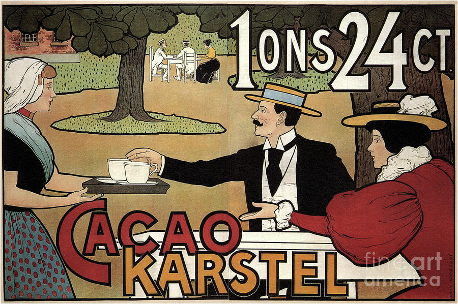 Cacao Karstel, 1897. From A Private Drawing by Heritage Images