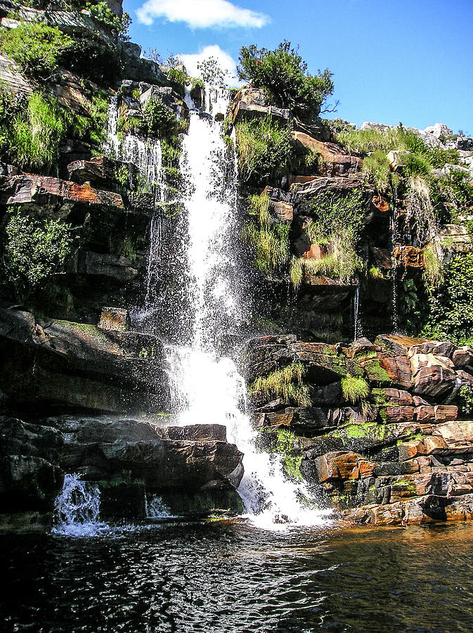 Cachoeira Da Lagoa Dourada Photograph by Cecilia Alvarenga