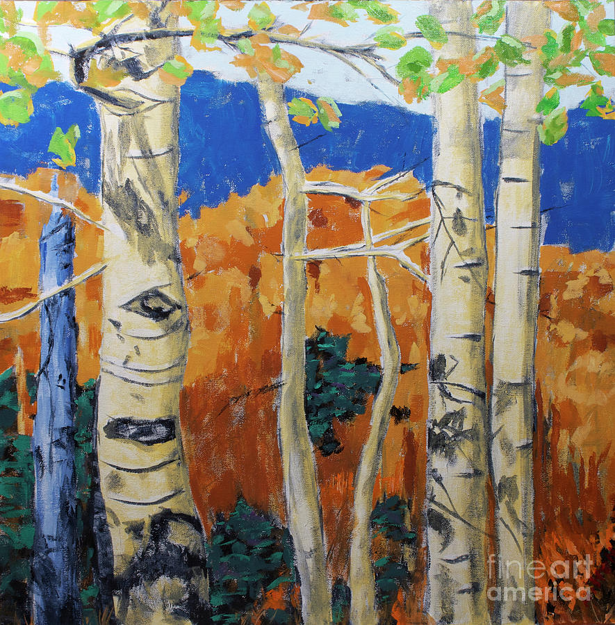 Aspen Painting - Cachuras Pass by Hilton McLaurin Aspen Painting - Cachuras Pass by Hilton McLaurin