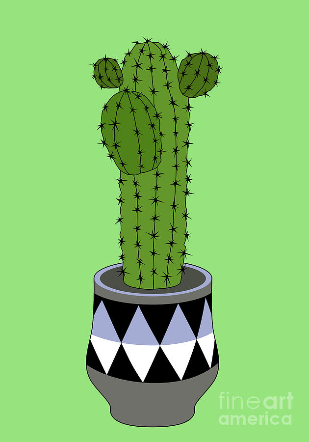 Cactus Art03_pot#2 Digital Art