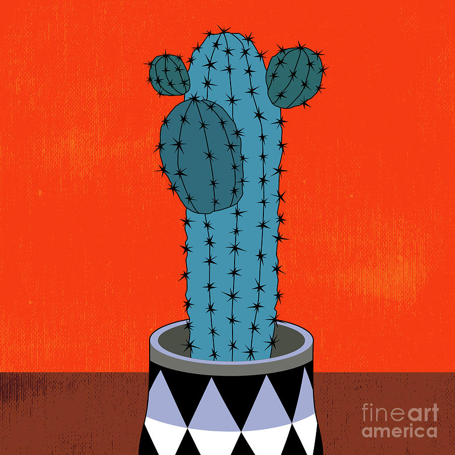 Cactus Art03_pot#7 Digital Art
