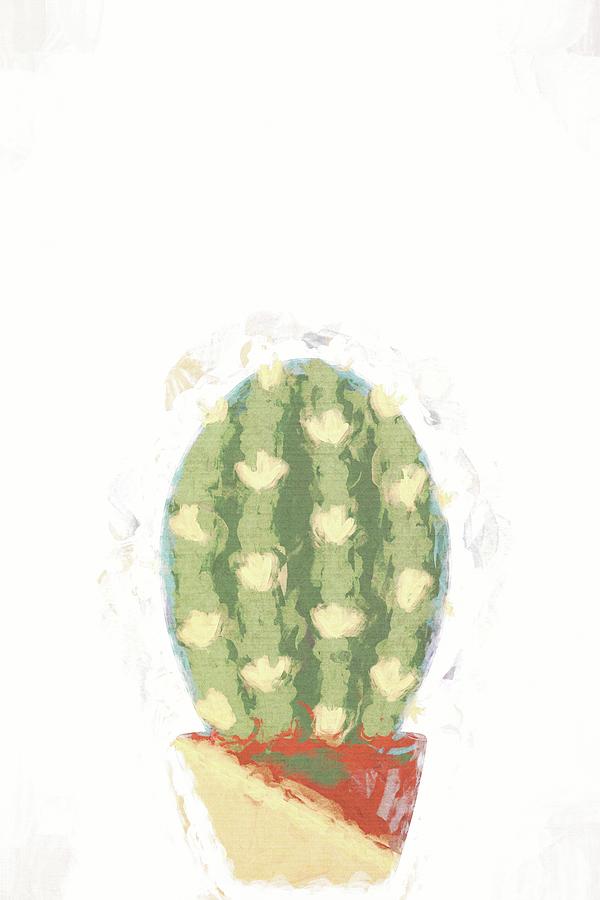 minimalist cactus art