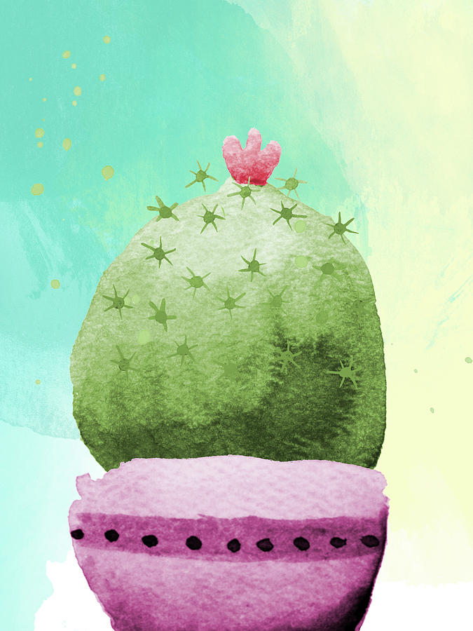 Cactus Digital Art - Cactus Party II by Sd Graphics Studio