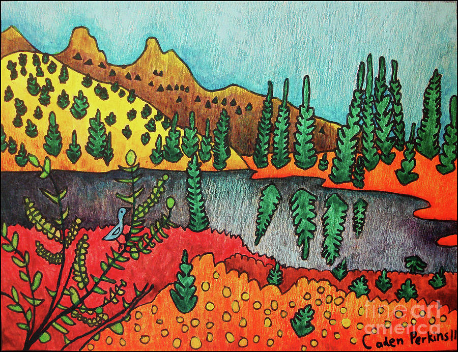 Cadens Landscape 1 Painting by Amy E Fraser