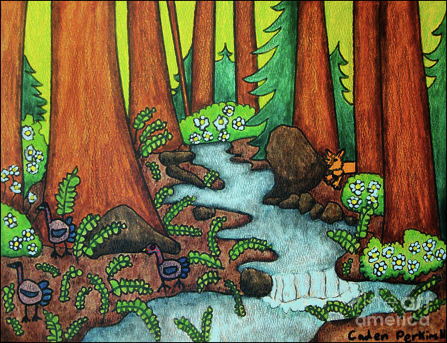 Cadens Landscape 2 Painting by Amy E Fraser