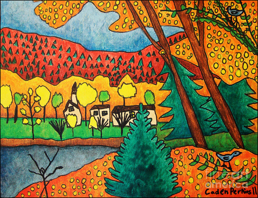 Cadens Landscape 3 Painting by Amy E Fraser
