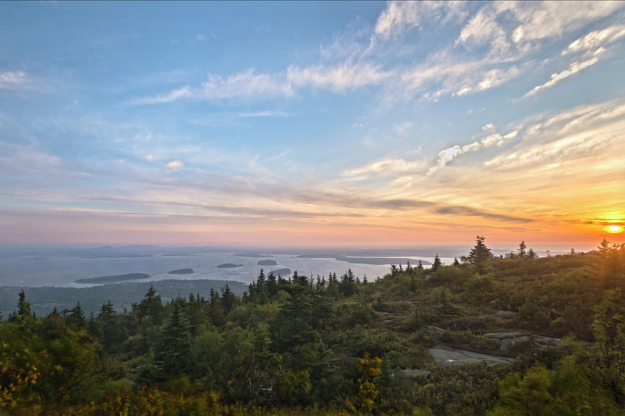 Cadillac Mountain Sunrise Photograph by Angelo Marcialis