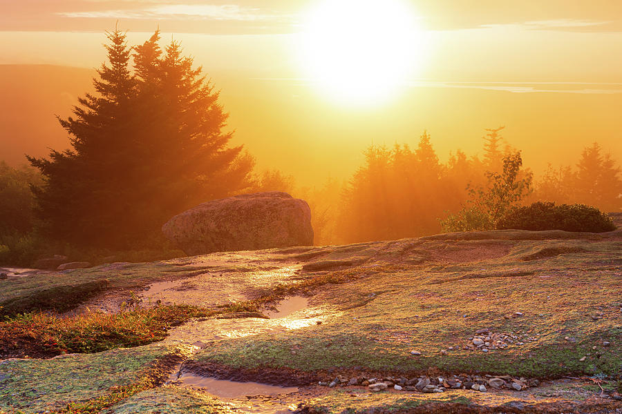 Cadillac Mountain Sunset #4 Photograph by Bryan Bzdula