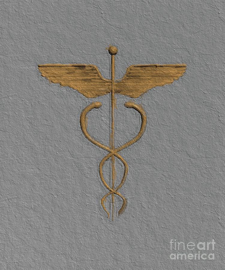 Caduceus Painting by Esoterica Art Agency