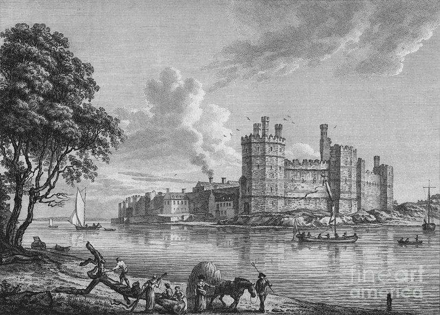 Caernarvon Castle Drawing by Print Collector