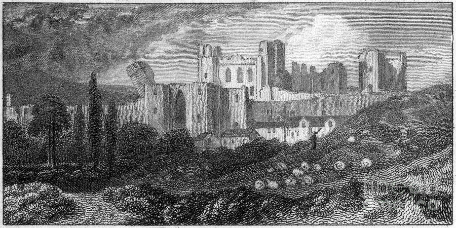 Caerphilly Castle, Wales, 19th Century Drawing by Print Collector